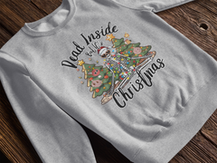 Dead Inside But Its Christmas DTF Transfer for T-shirts, Hoodies, Heat Transfer, Ready for Press Heat Press Transfers DTF170