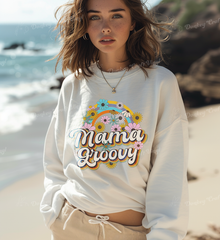 Floral Mama Groovy DTF Transfer, Ready for Press Heat Press Transfers DTF352