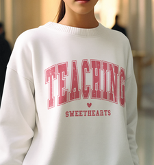 Teacher Valentines Day DTF Transfer, Ready for Press Heat Press Transfers DTF293