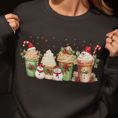 Christmas Coffee Snowman DTF Transfer Ready to Press DTF447