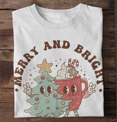 Retro Christmas DTF Transfer, Ready for Press Heat Press Transfers DTF215