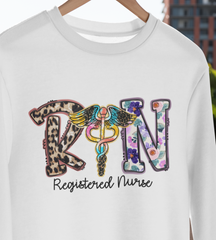 RN Nurse DTF Transfer, Ready for Press Heat Press Transfers DTF342