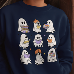 Halloween Ghost Books DTF, Ready for Press, Heat Press Transfers DTF440