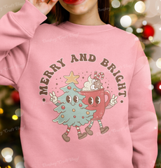 Retro Christmas DTF Transfer, Ready for Press Heat Press Transfers DTF215