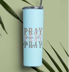 Faith Pray UV DTF Wrap for 16oz Libbey Glass Can UV032