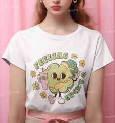 WesternSt PatricksDay DTF Transfer, Ready for Press Heat Press Transfers DTF306