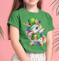 St Patricks Day Unicorns DTF Transfer, Ready for Press Heat Press Transfers DTF290