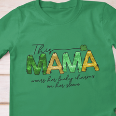 This Mama Wears Her Lucky DTF Transfer, Ready for Press Heat Press Transfers DTF305