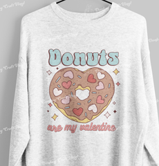 Valentine Donut DTF Transfer, Ready for Press Heat Press Transfers DTF230