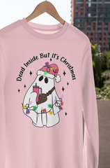 Dead Inside But Its Christmas DTF Transfer, Ready for Press Heat Press Transfers DTF224