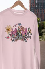 Floral Mama DTF Transfer, Ready for Press Heat Press Transfers DTF343