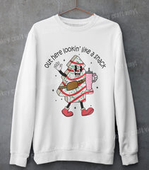 Out Here Lookin Like a Snack Christmas DTF Transfer for T-shirts, Hoodies, Heat Transfer, Ready for Press Heat Press Transfers DTF188