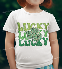St Patricks Day Lucky DTF Transfer, Ready for Press Heat Press Transfers DTF312