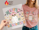 Hippie Halloween DTF Transfer for T-shirts, Hoodies, Heat Transfer, Ready for Press Heat Press Transfers DTF140