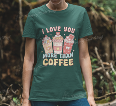 Love Coffee Valentines DTF Transfer, Ready for Press Heat Press Transfers DTF237