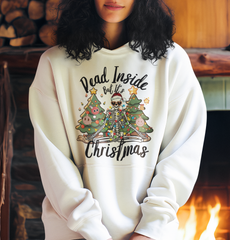 Dead Inside But Its Christmas DTF Transfer for T-shirts, Hoodies, Heat Transfer, Ready for Press Heat Press Transfers DTF170