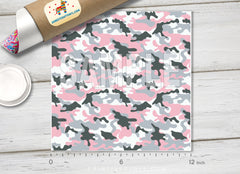 Military Camouflage Patterned Adhesive Vinyl 198