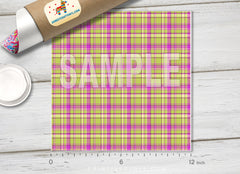 Colorful Checker Plaid Patterned HTV 715