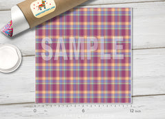 Colorful Checker Plaid Patterned HTV 715