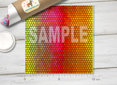 Colorful Mermaid Scale Patterned HTV 753