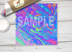 Iridescent oil Patterned Adhesive Vinyl 388