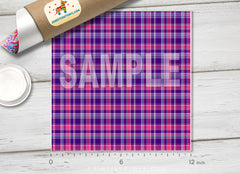 Colorful Checker Plaid Patterned HTV 715
