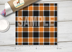 Halloween plaid Patterned HTV 1395