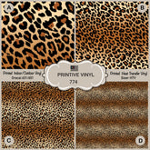 Ombre Leopard Printed Vinyl/ Indoor/ Outdoor / Heat Transfer Vinyl- 774 - Printive Vinyl | Patterned Vinyl