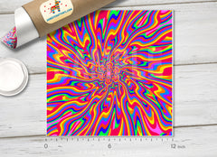 Rainbow psychelic Patterned HTV 541