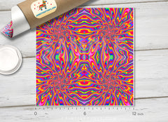 Rainbow psychelic Patterned HTV 541