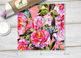 Watercolor Peonies Patterned HTV 428