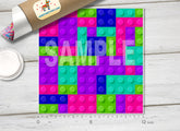 Purple Lego Toy Patterned Adhesive Vinyl 114