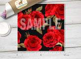English Rose Patterned Adhesive Vinyl 366
