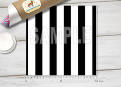 B&W Stripes Patterned Adhesive Vinyl 370