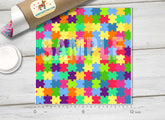 Colorful Puzzles Patterned HTV 157