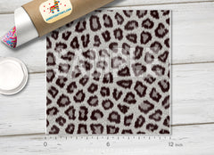 Grey Leopard Patterned Adhesive Vinyl 097