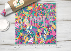 Abstract Ethnic Patterned HTV  178