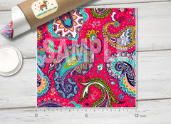 Xmas Paisley Patterned HTV 724 - Donkey Craft Vinyl