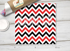 R black white chevron Patterned HTV 213