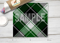 Green Plaid  Patterned HTV 376