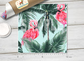 Flamingos Palm Tree Patterned Adhesive Vinyl 200