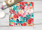 Watercolor Hibiscus Patterned HTV  431