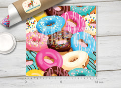 Glazed donuts Printed Vinyl/ Indoor Vinyl/ Outdoor Vinyl/ Heat Transfer Vinyl-748 - Printive Vinyl | Patterned Vinyl