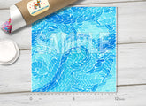Blue Sea Waves  Patterned HTV 245