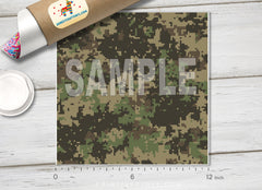 Digital Camouflage Patterned HTV 075