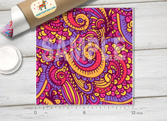 Paisley Patterned Adhesive Vinyl 222