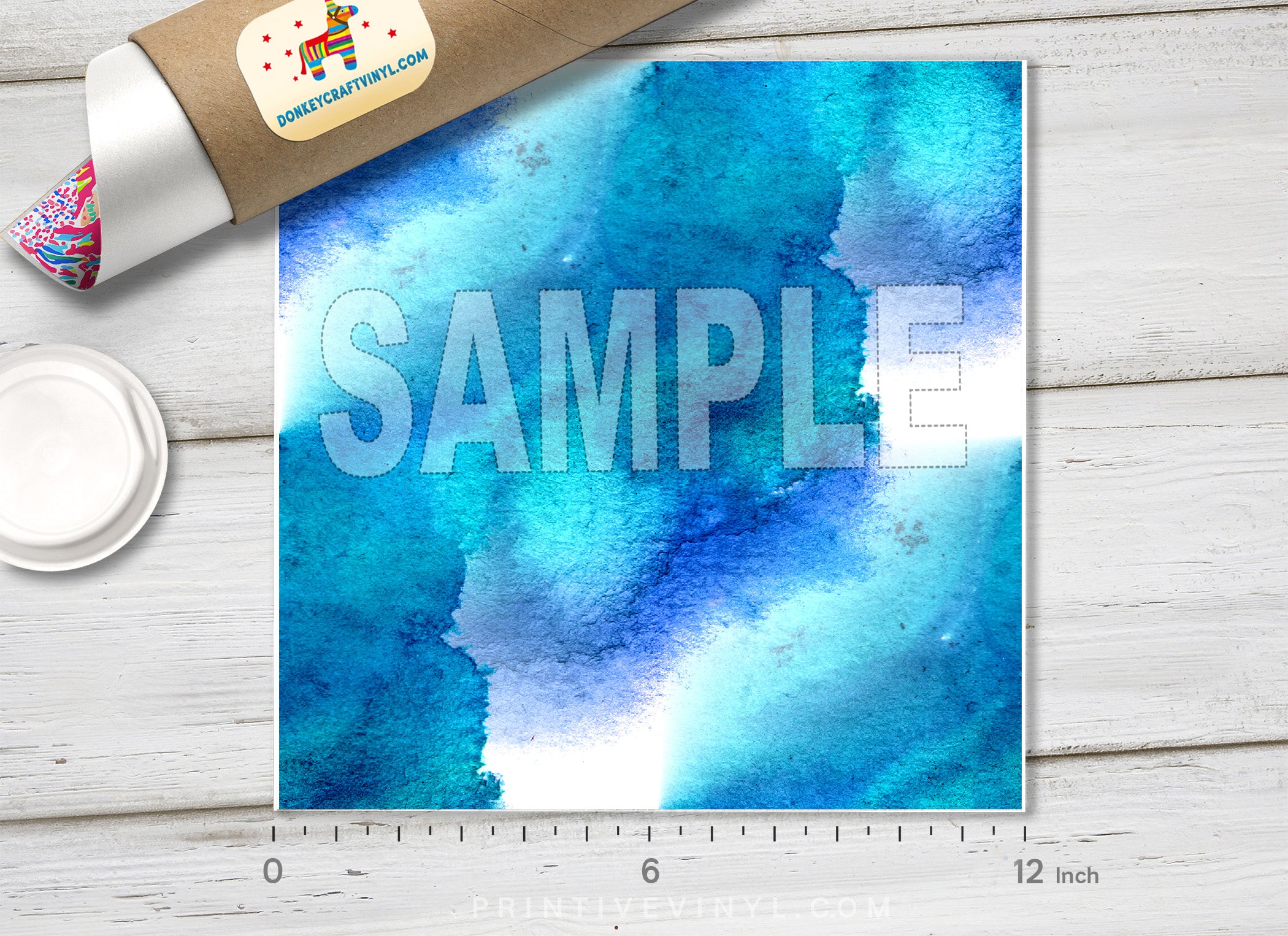 Abstract watercolor Printed Vinyl/ Indoor Vinyl/ Outdoor Vinyl/ Heat Transfer Vinyl-310 - Printive Vinyl | Patterned Vinyl