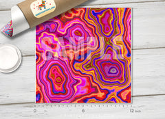 Agate Marble Oil Slick Patterned HTV 100