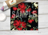 Rose Flower Patterned Adhesive Vinyl 292
