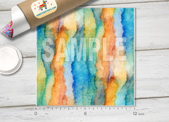 Abstract Watercolor Patterned HTV 110